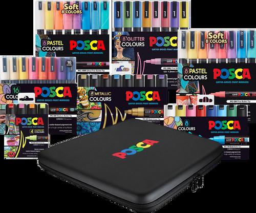 PoscART POSCA Large Storage Case Kit (Series II) Including A Set